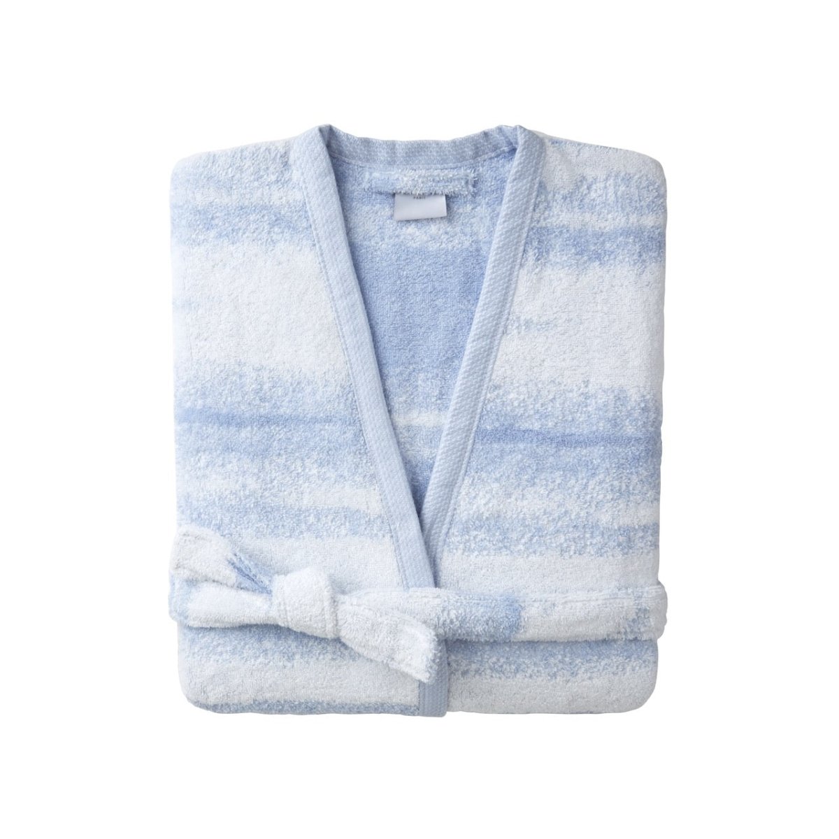 Yves Delorme Horizons Organic Cotton Bath Robe Kimono Bathrobe (Women's) M Horizons at FIG LINENS AND HOME 10