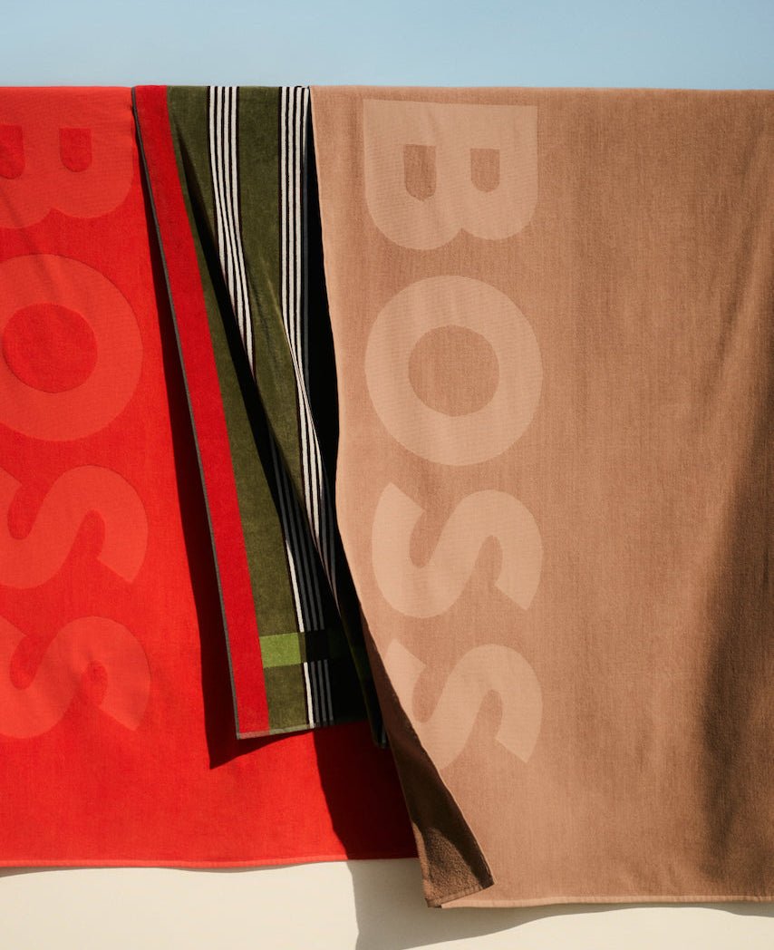 Zuma Sculpted Beach Towel by Hugo Boss Home | Yves Delorme at Fig Linens and Home - View 2