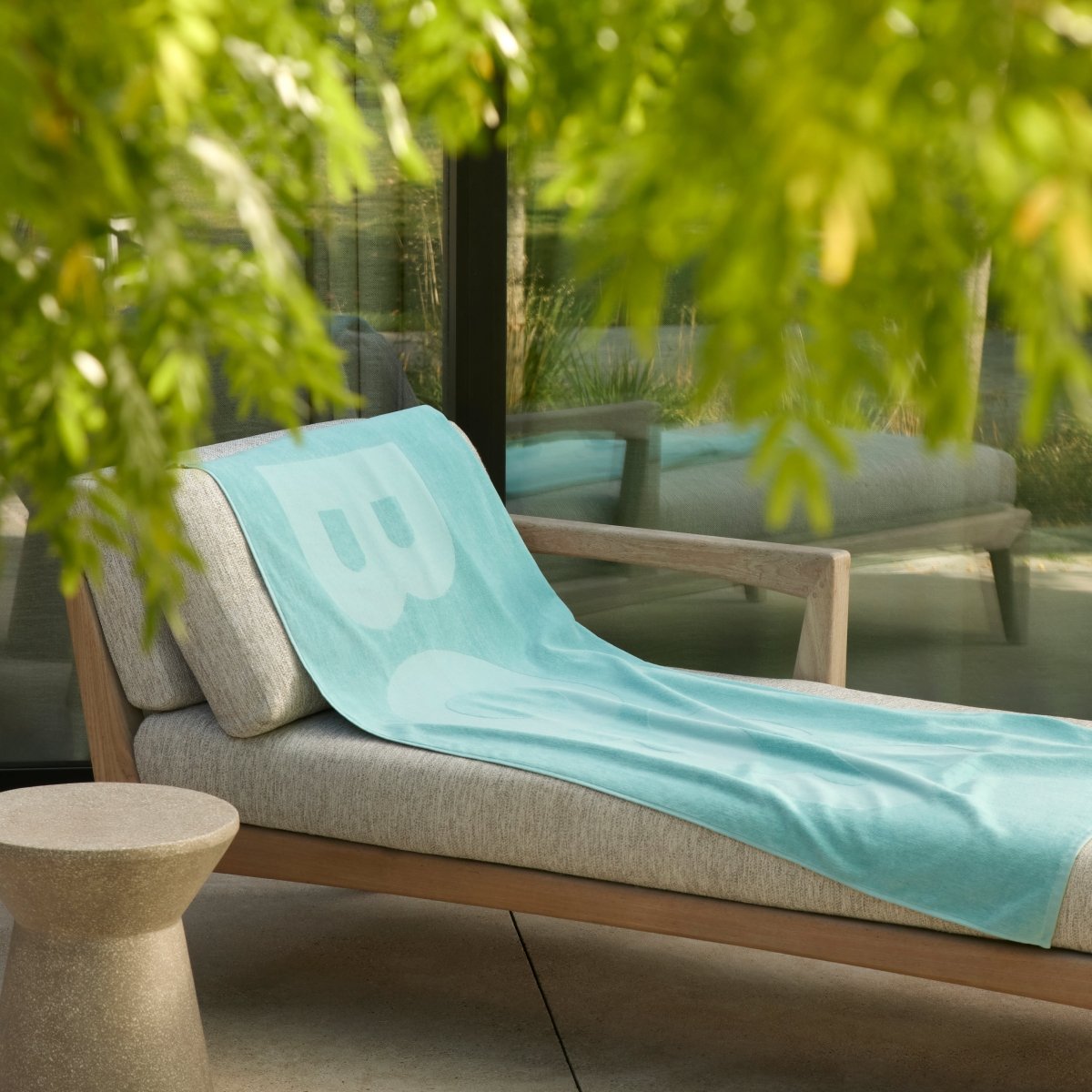 Zuma Sculpted Beach Towel by Hugo Boss Home | Yves Delorme at Fig Linens and Home - View 1