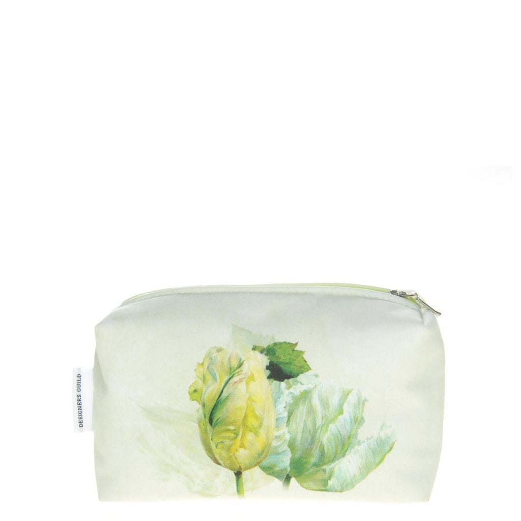 Makeup Bag - Spring Tulip Buttermilk Small Toiletry Bag