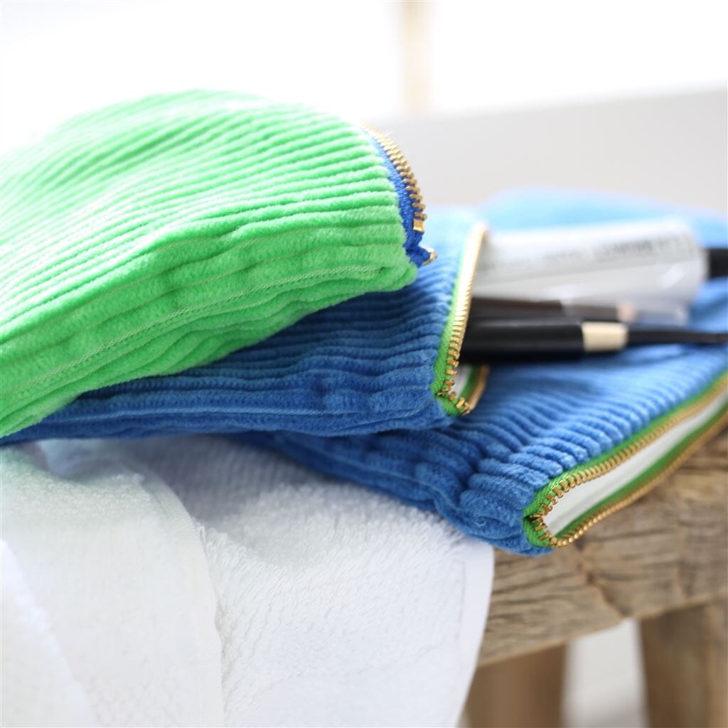 Designers Guild Designers Guild Corda Cobalt Small Pouch - Small Pouch Cobalt at FIG LINENS AND HOME - 4