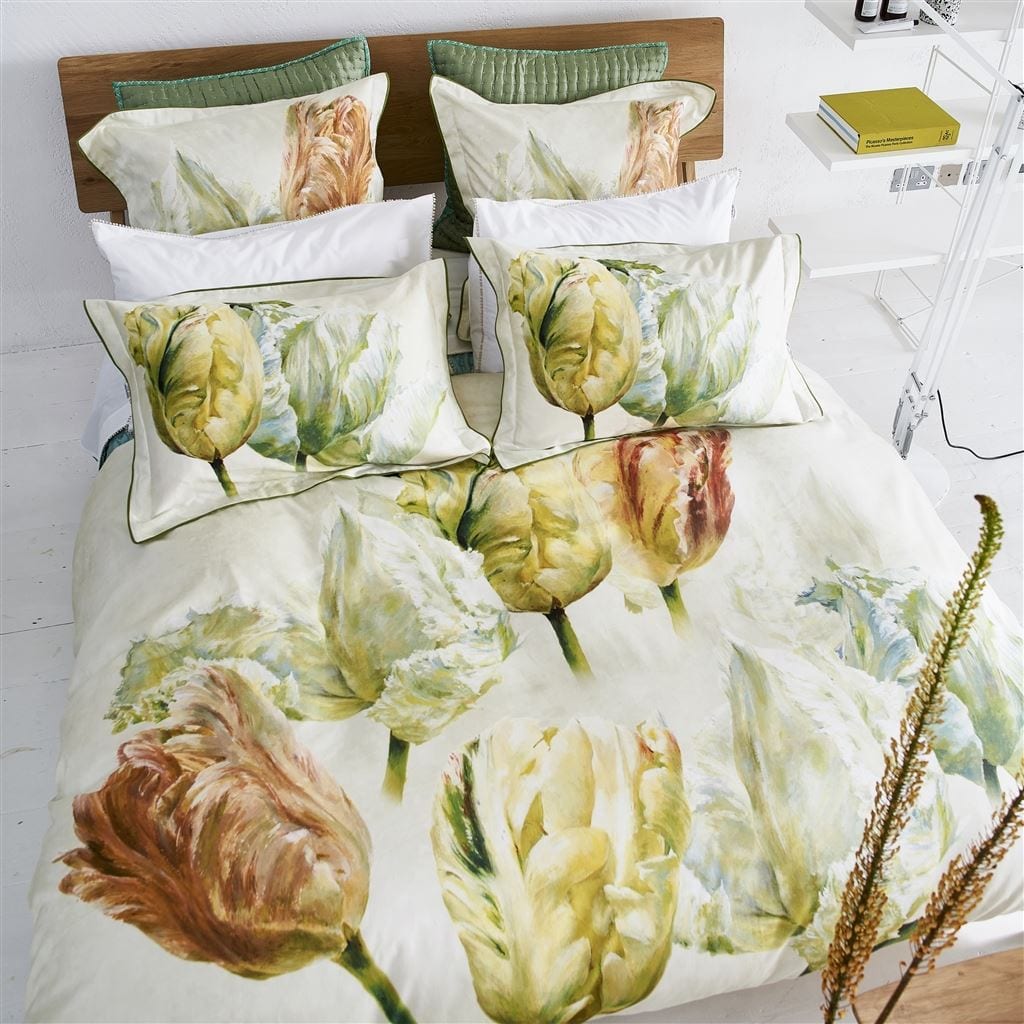 Designers Guild Bedding - Spring Tulip Bed Linens at Fig Linens and Home - Floral Bedding