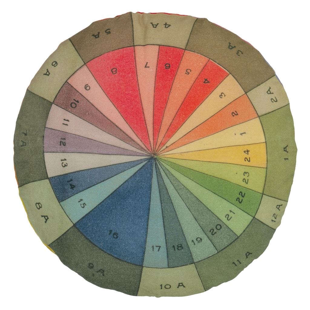 Colour Wheel Multicolour Decorative Pillow - John Derian - 2