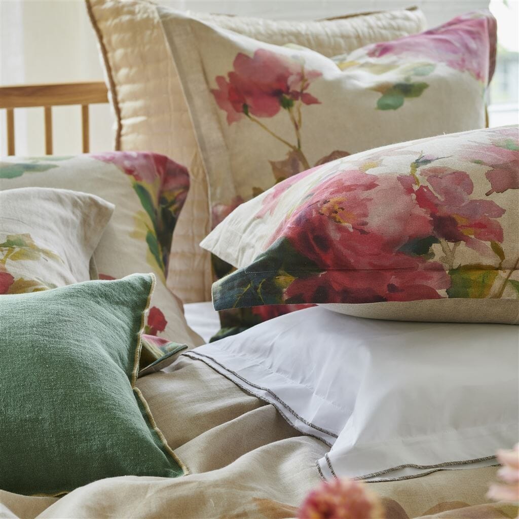 Thelma's Garden Fuchsia Sale Bedding | Designers Guild Duvets & Shams at Fig Linens and Home - 6