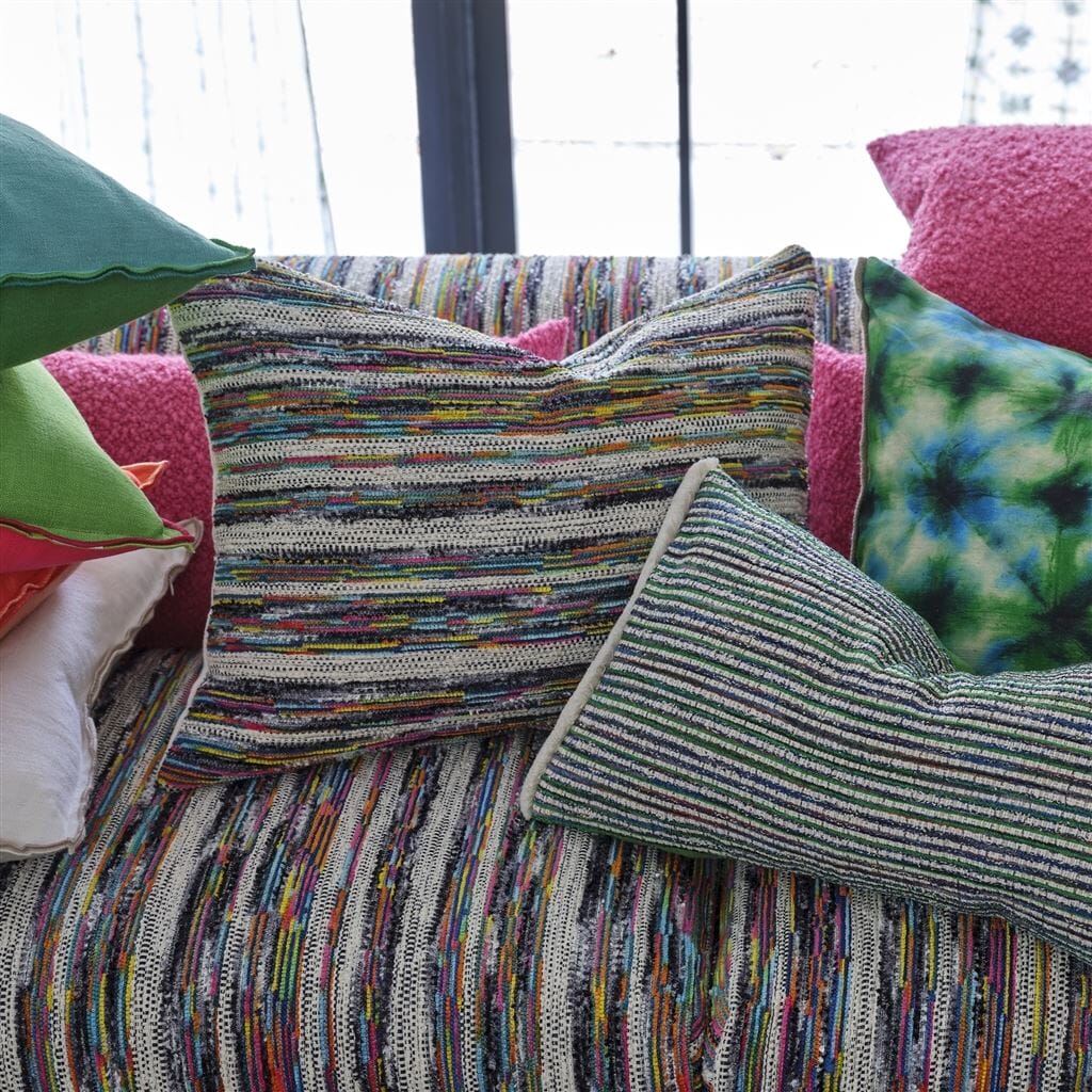 Designers Guild Zanshi Fuchsia Decorative Pillow by Designers Guild - 18" x 24" Throw Pillow Fuchsia at FIG LINENS AND HOME - 4