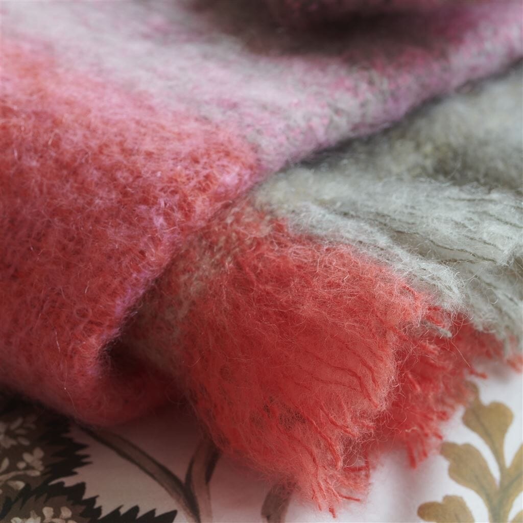 Throw Blanket - Fontaine Sepia Throw - Designers Guild at Fig Linens and Home 19