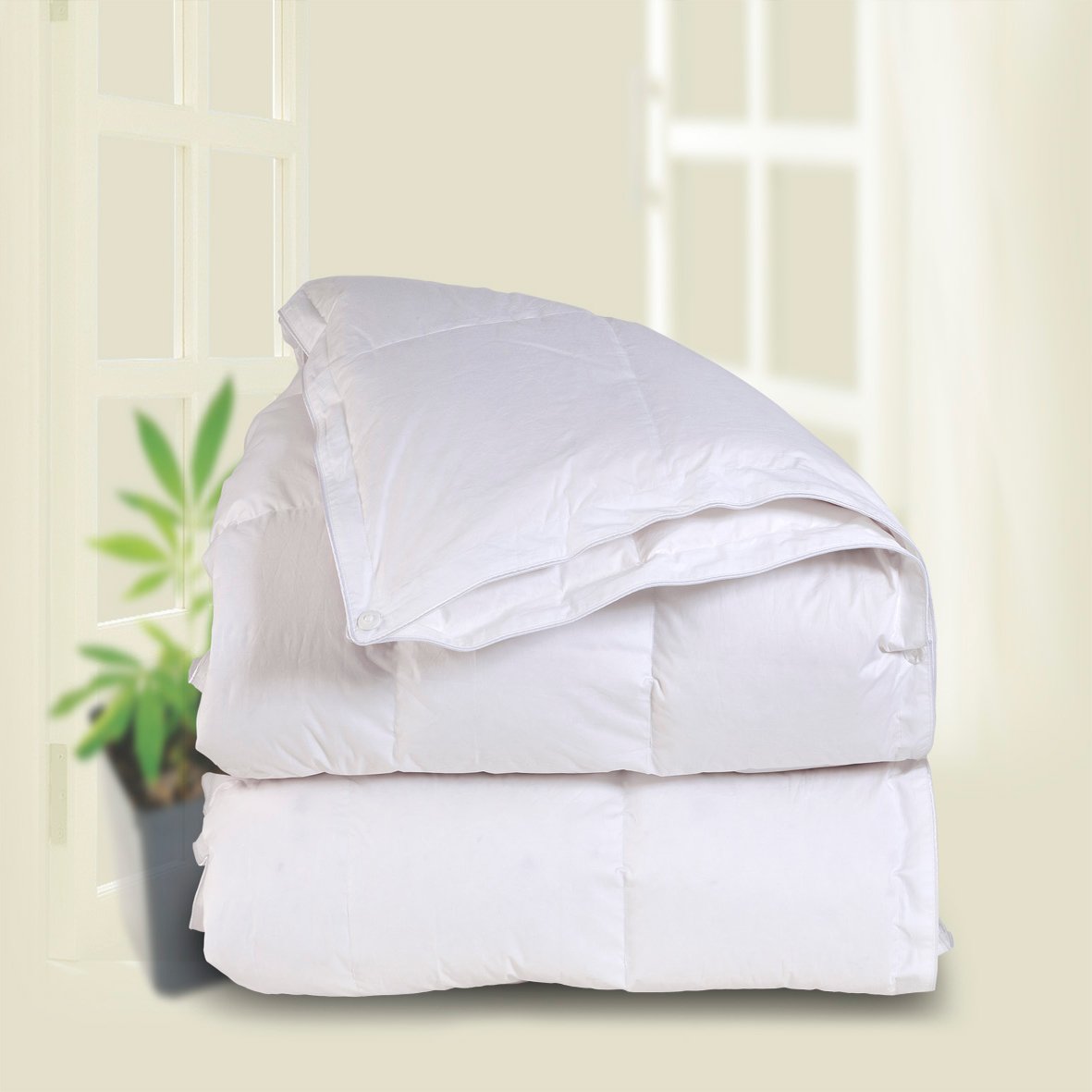 3-In-1 White Goose Down Comforter by Downright | Fig Linens