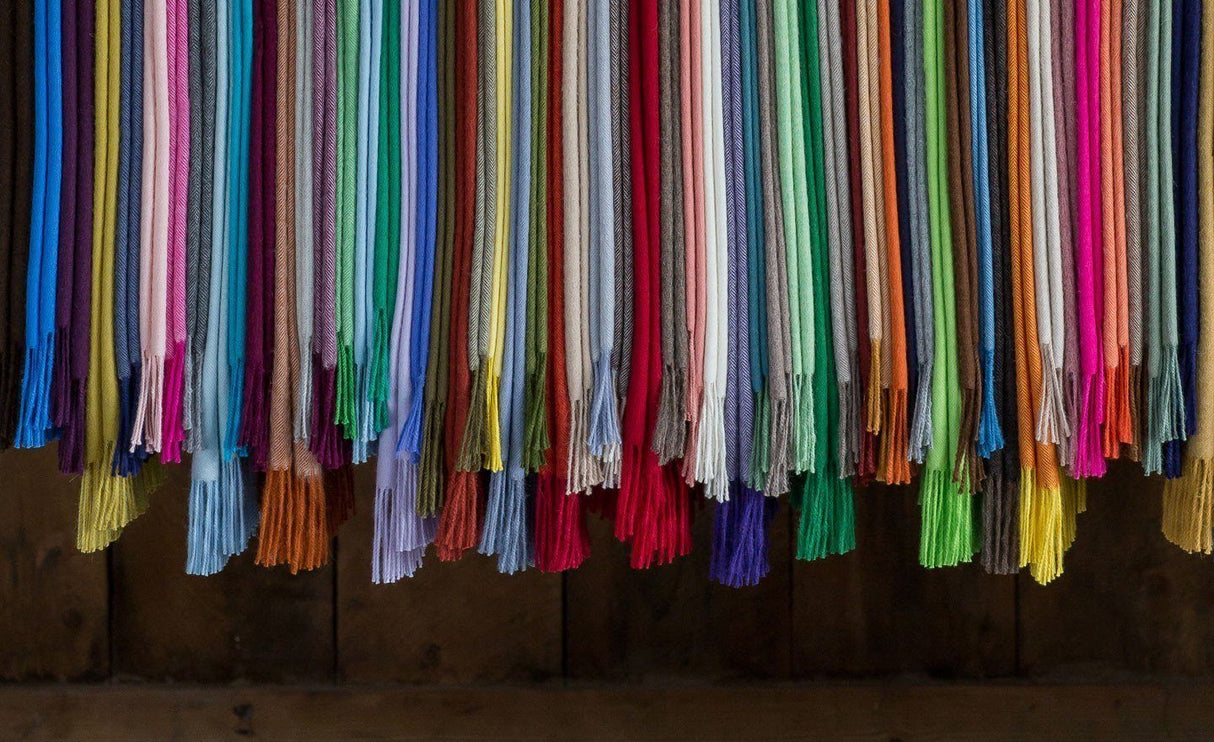 Alicia Adams Alpaca Classic Throws from Alicia Adams Alpaca - Aqua Solid 51" x 71" Throw Blanket at FIG LINENS AND HOME - 1