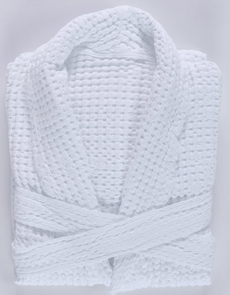 Bath Robe - Abyss Pousada White 100 Robe - Fig Linens