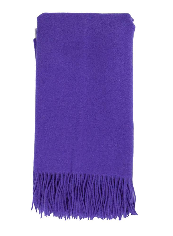 Alashan Classic Wool and Cashmere Throw Blanket - Grape | Fig Linens