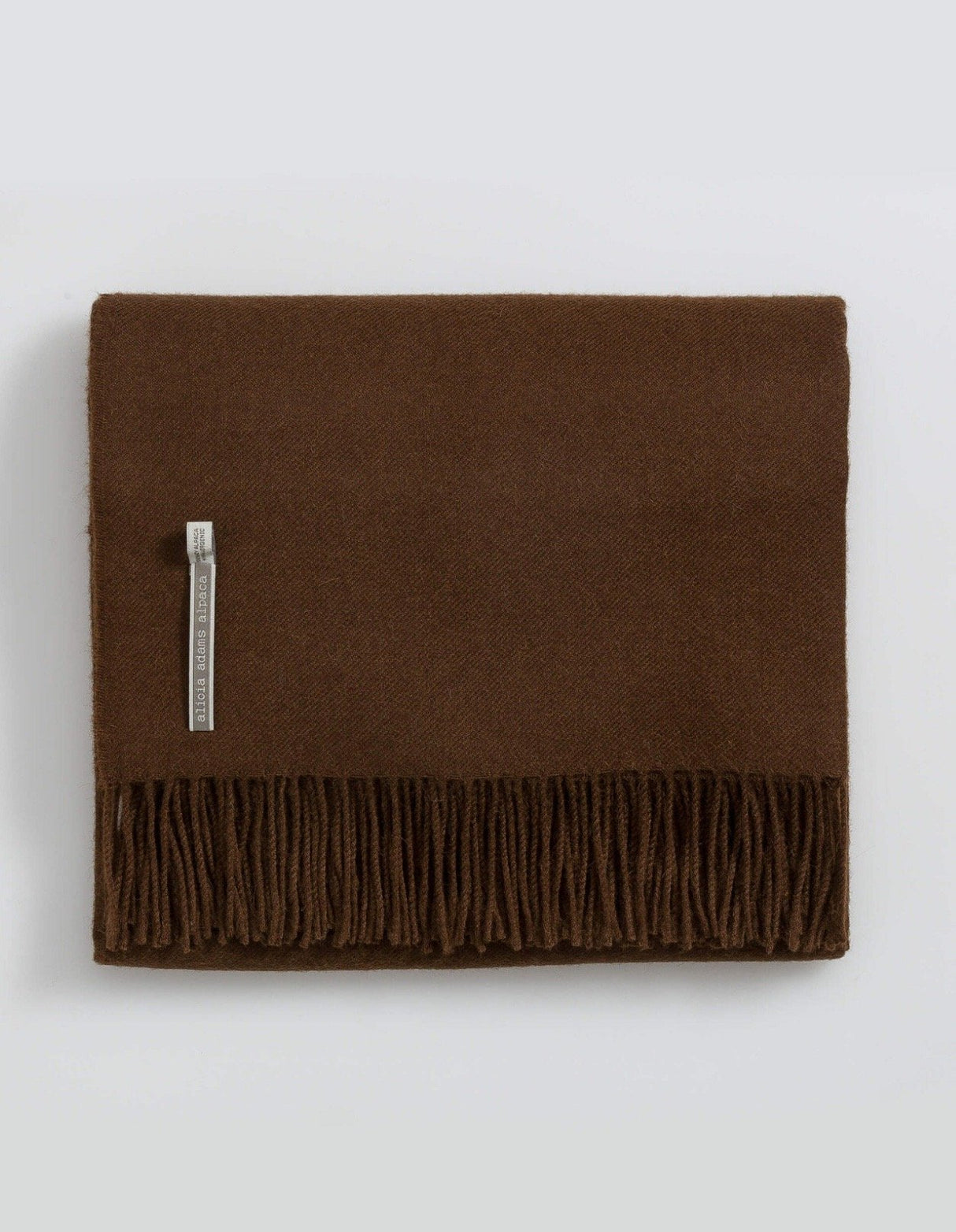 Alicia Adams Alpaca Classic Throw in Solid Cafe