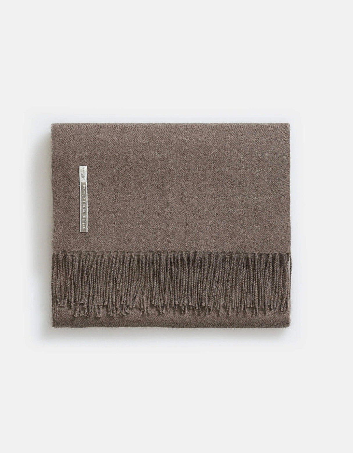 Alicia Adams Alpaca Classic Throw in Solid Mocha