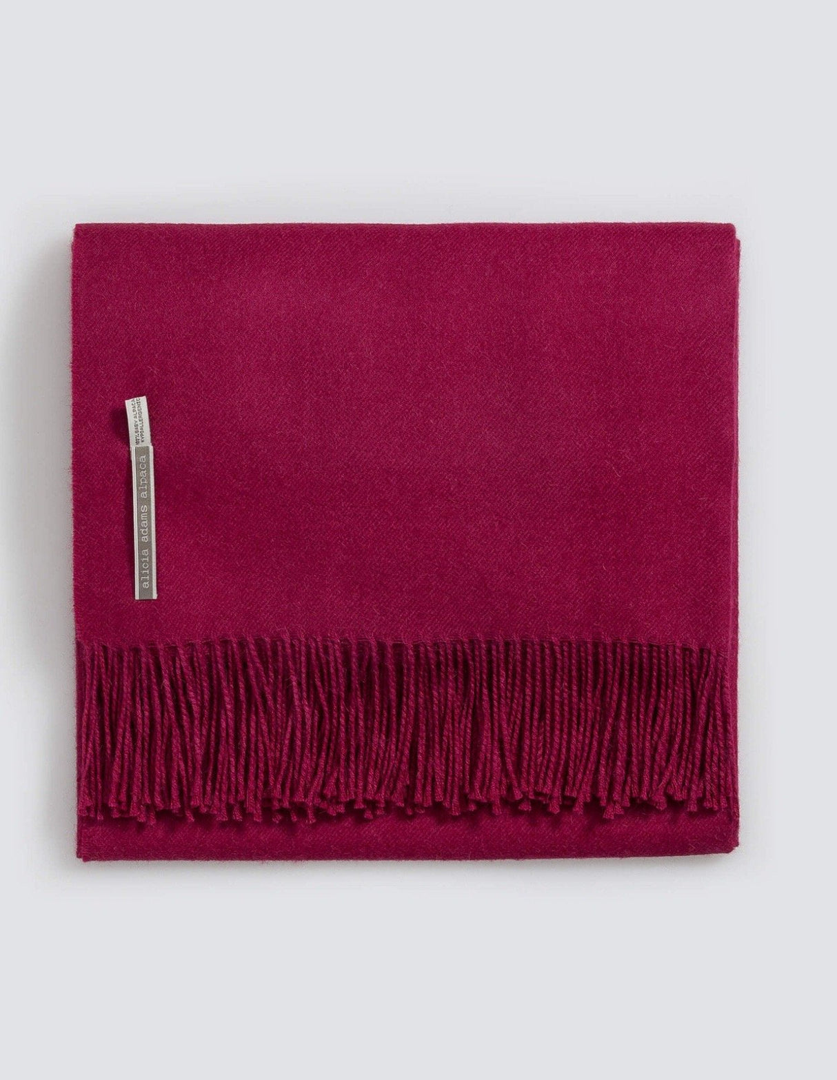 Alicia Adams Alpaca Classic Throw in Solid Blush