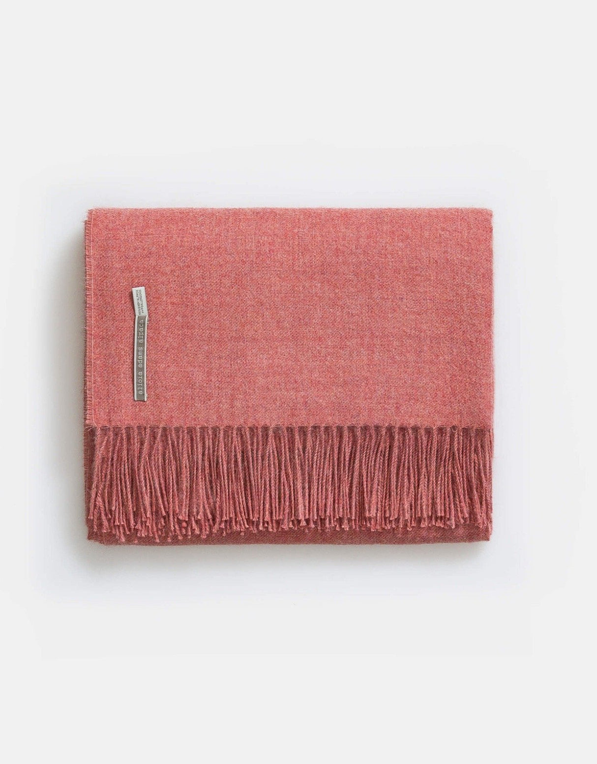 Alicia Adams Alpaca Classic Throw in Solid Cayenne