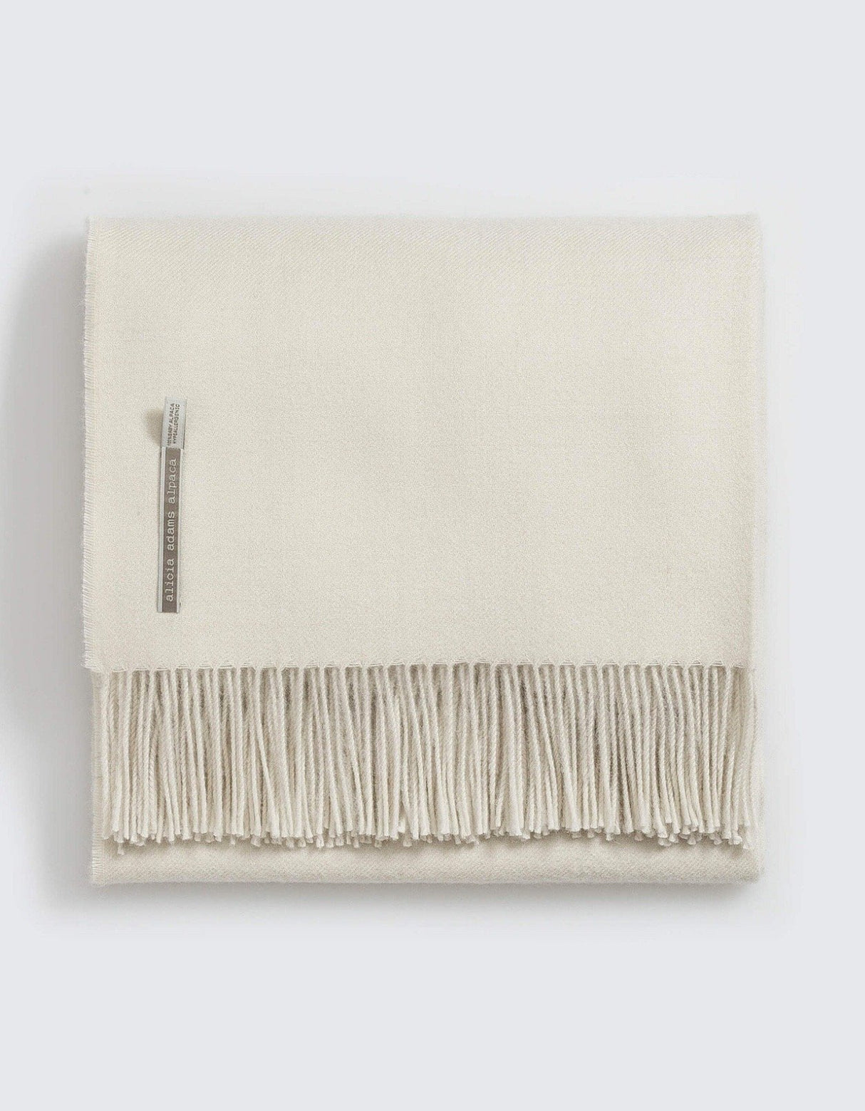 Alicia Adams Alpaca Classic Throw in Solid Celery