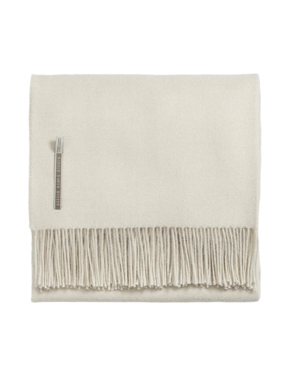 Alicia Adams Alpaca Throw in Celery Solid