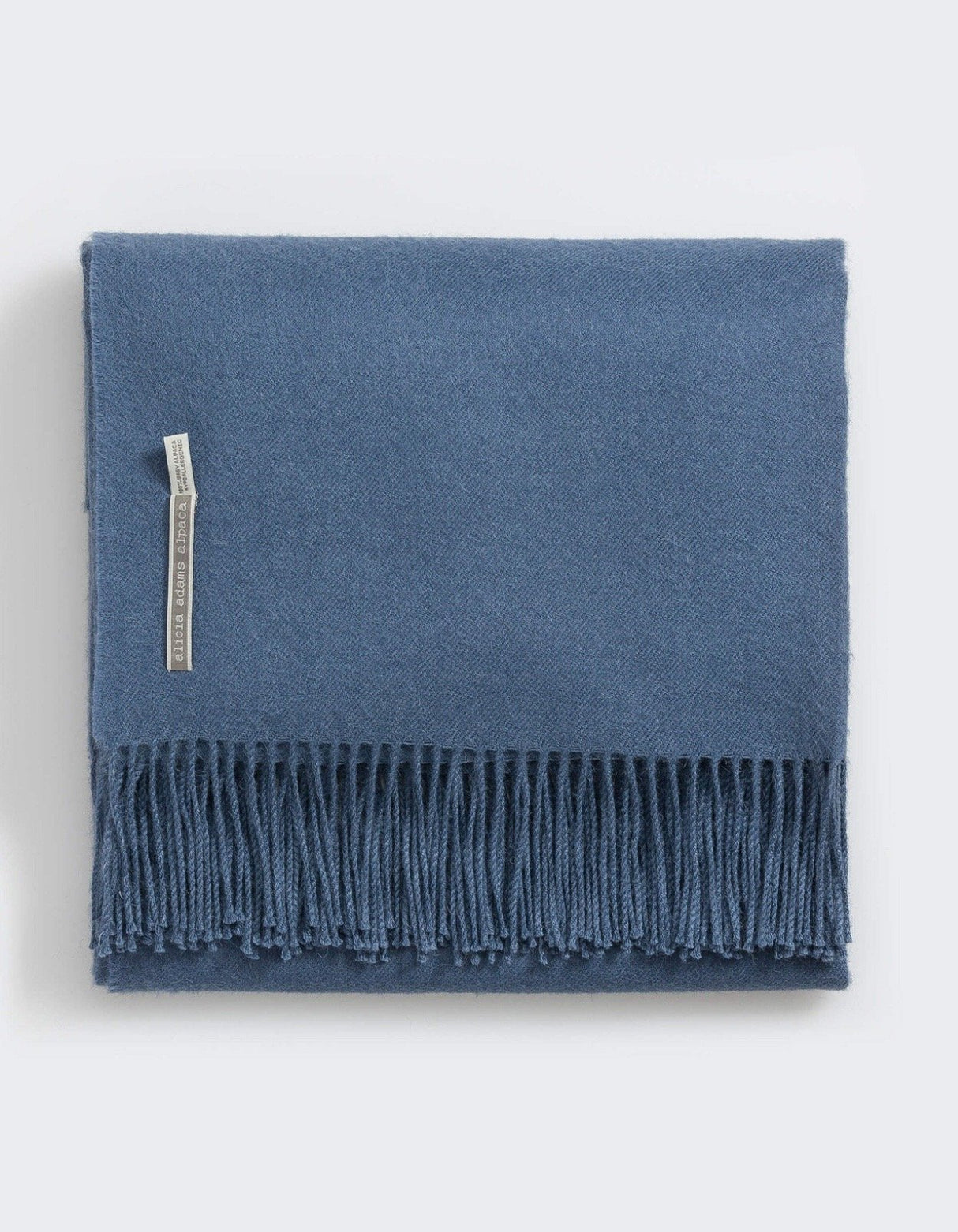 Alicia Adams Alpaca Classic Throw in Solid English Manor