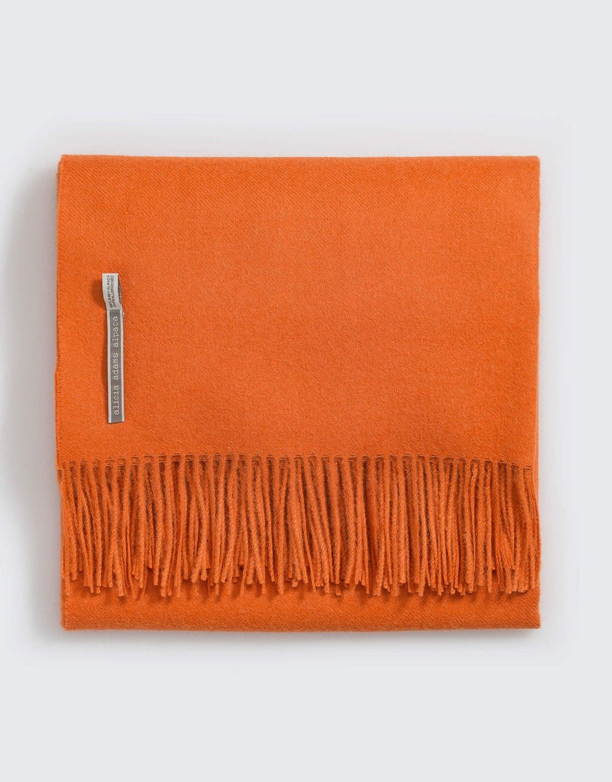 Alicia Adams Alpaca Classic Throw in Solid Firecracker