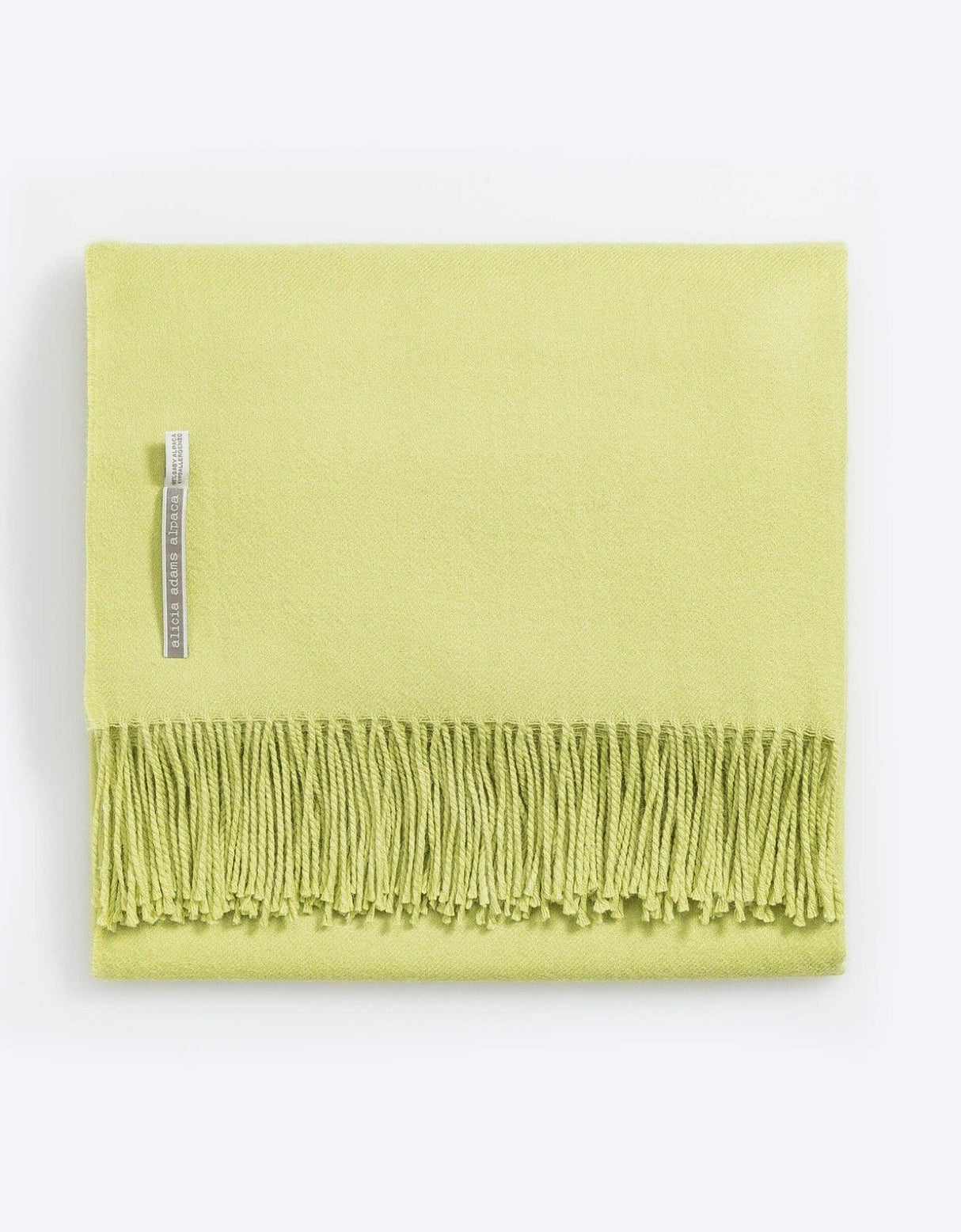 Alicia Adams Alpaca Classic Throw in Solid Gimlet