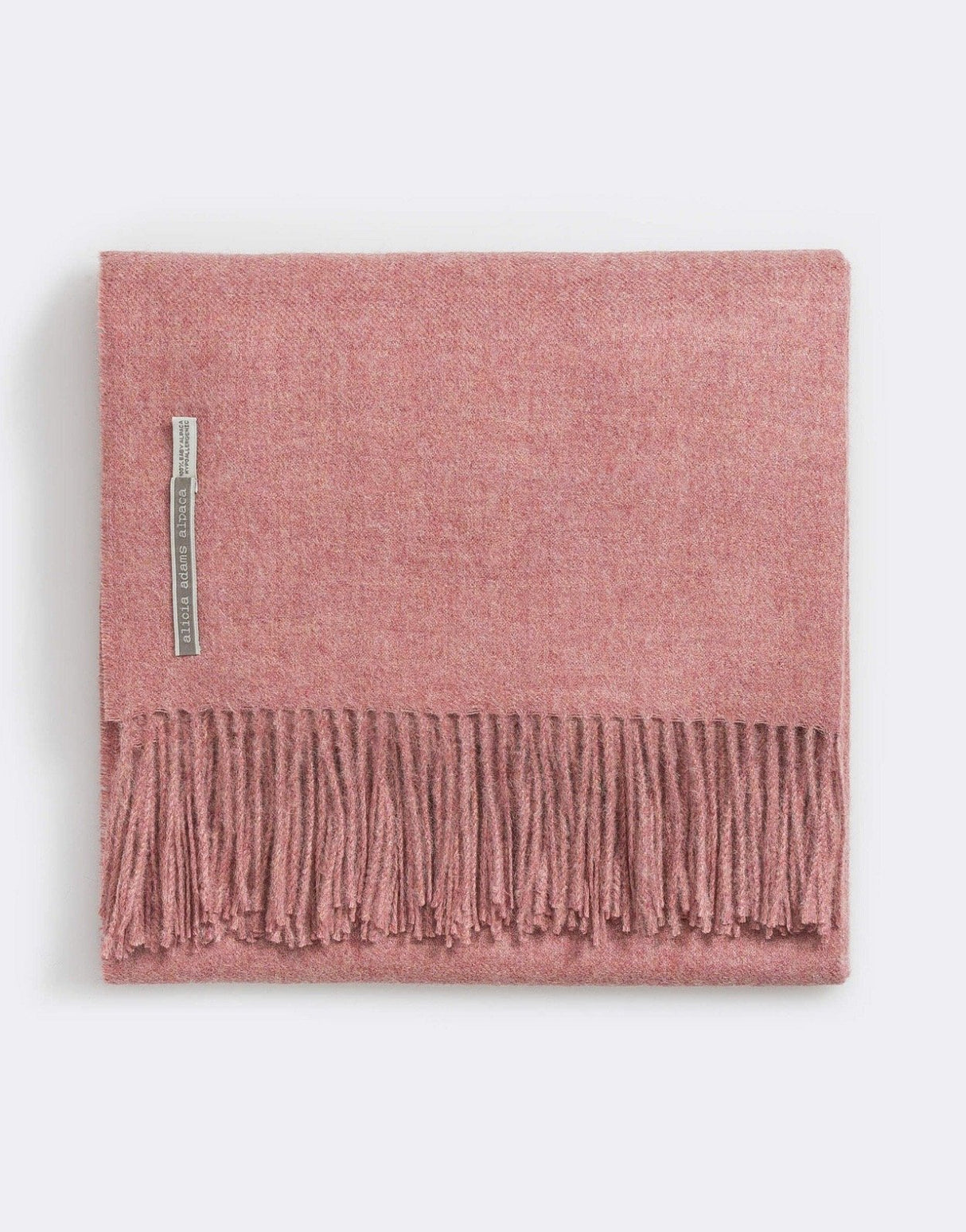 Alicia Adams Alpaca Classic Throw in Solid Grapefruit