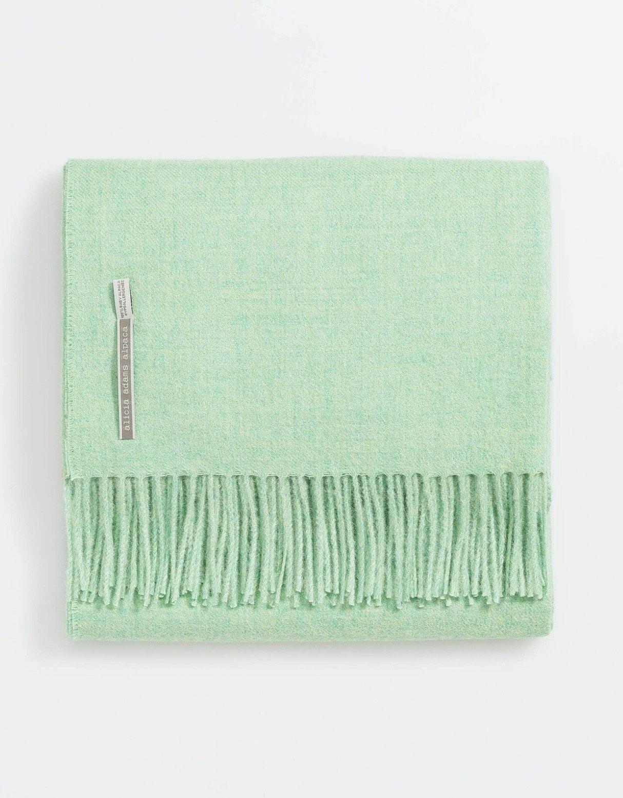 Alicia Adams Alpaca Classic Throw in Solid Jade