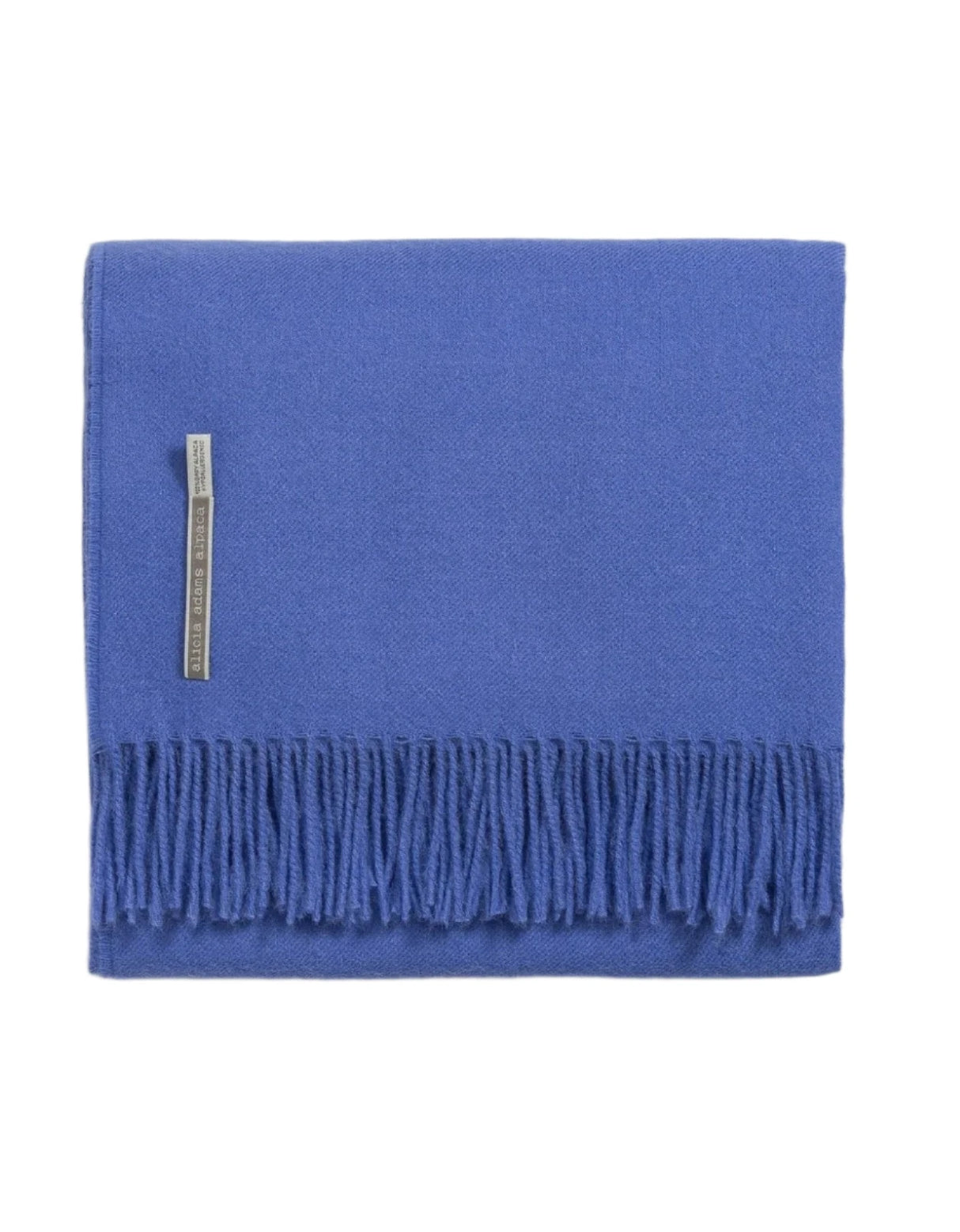 Alicia Adams Alpaca Throw in Lilac Solid