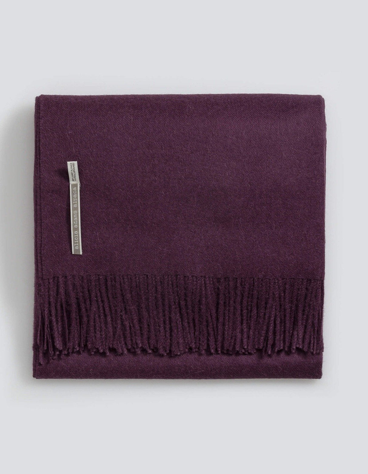 Alicia Adams Alpaca Classic Throw in Solid Purple