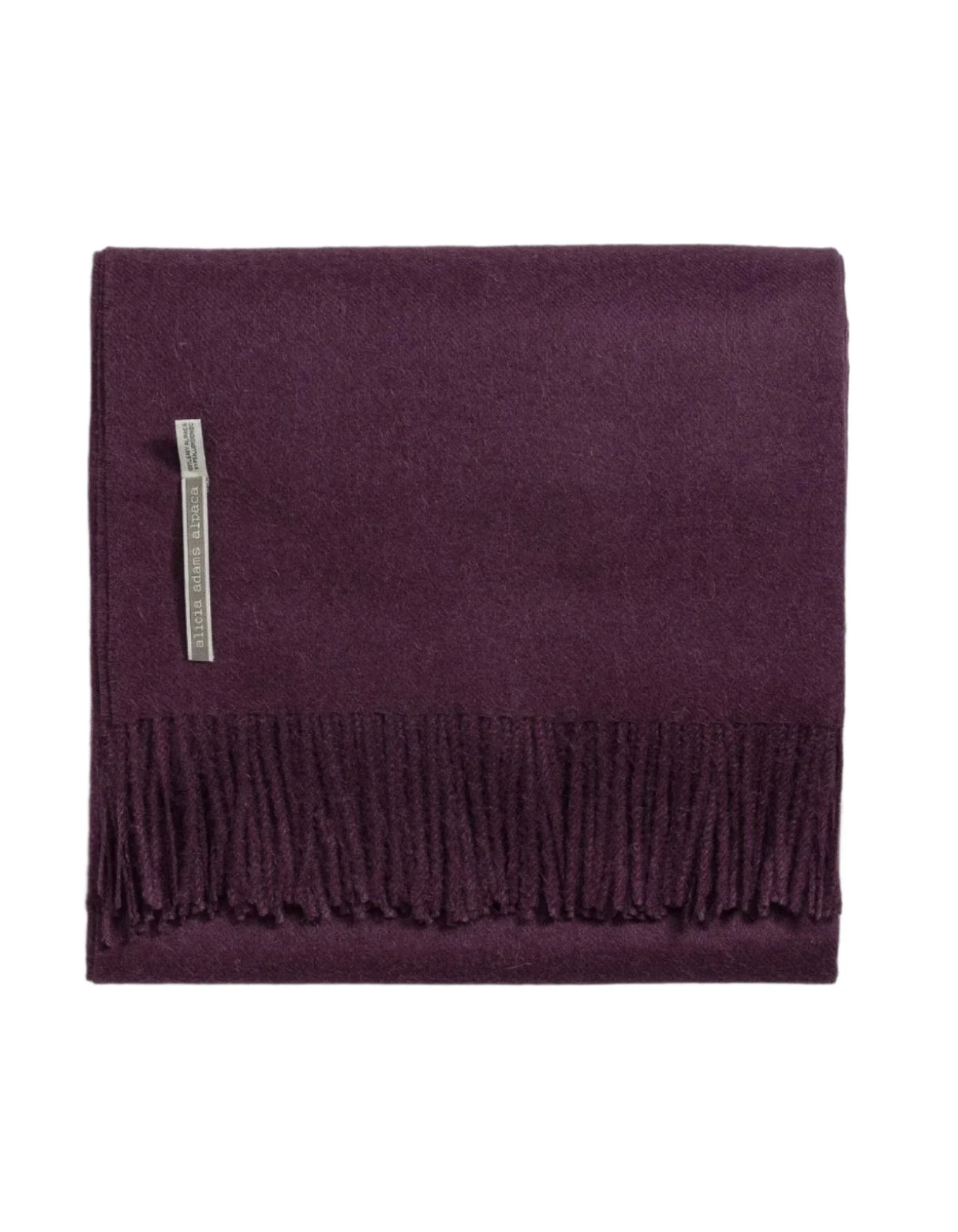Alicia Adams Alpaca Throw in Purple Solid