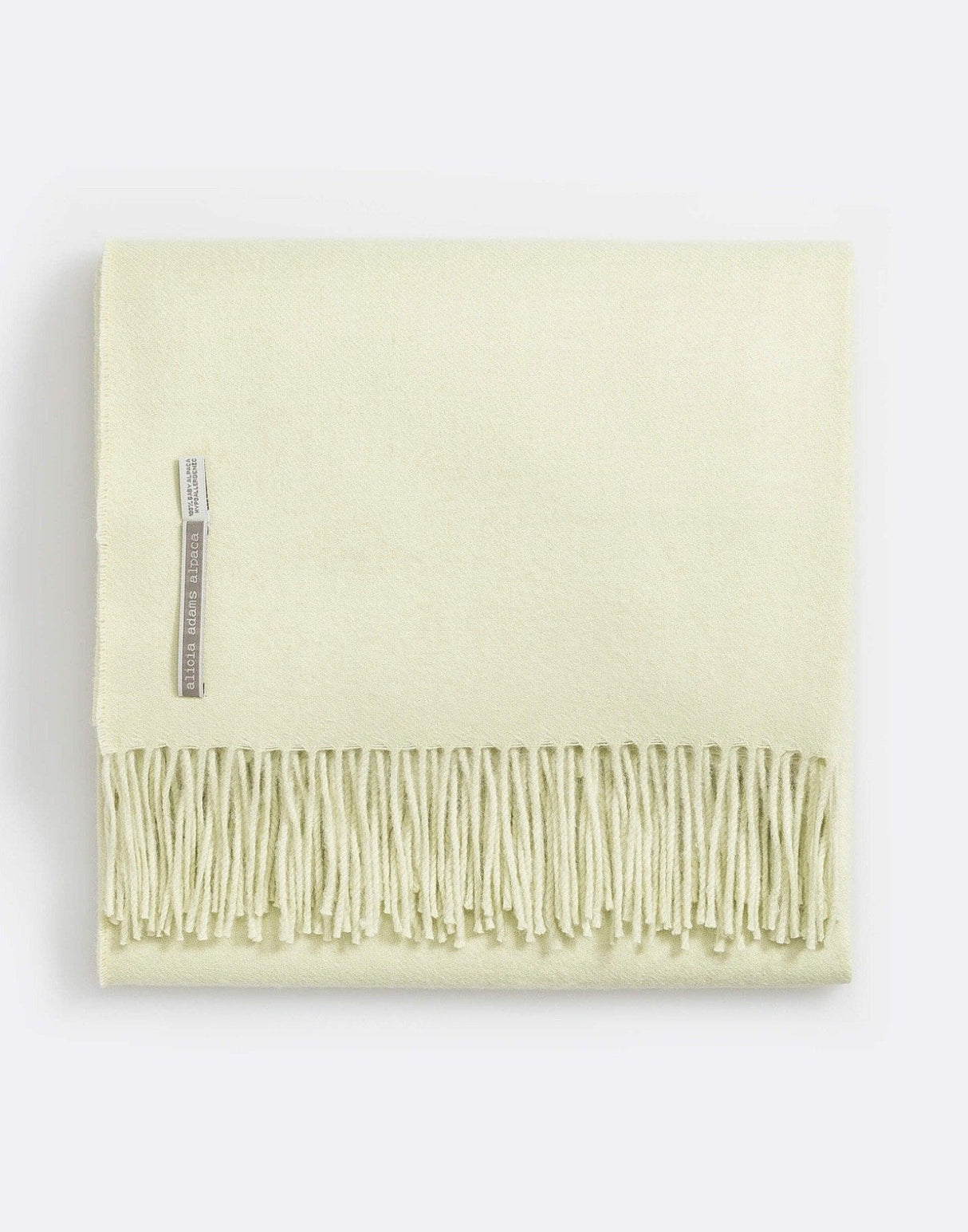 Alicia Adams Alpaca Classic Throw in Solid Seafoam