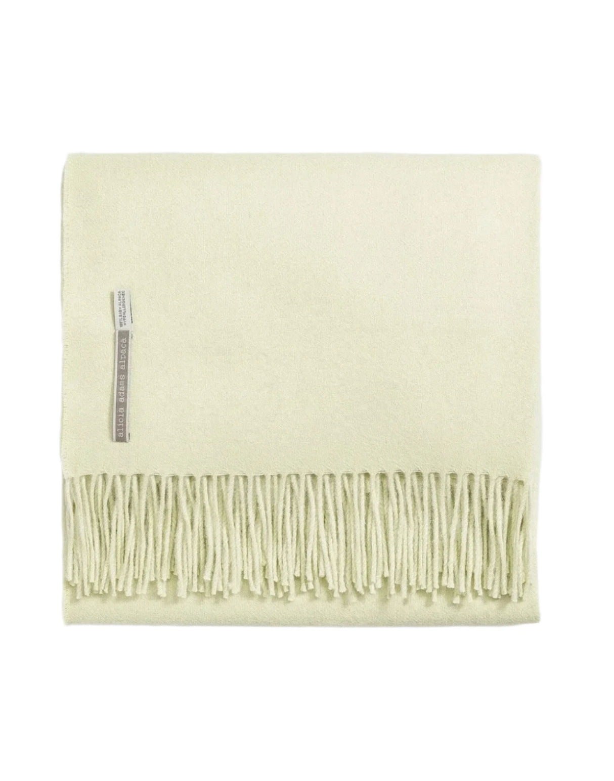 Alicia Adams Alpaca Throw in Seafoam Solid