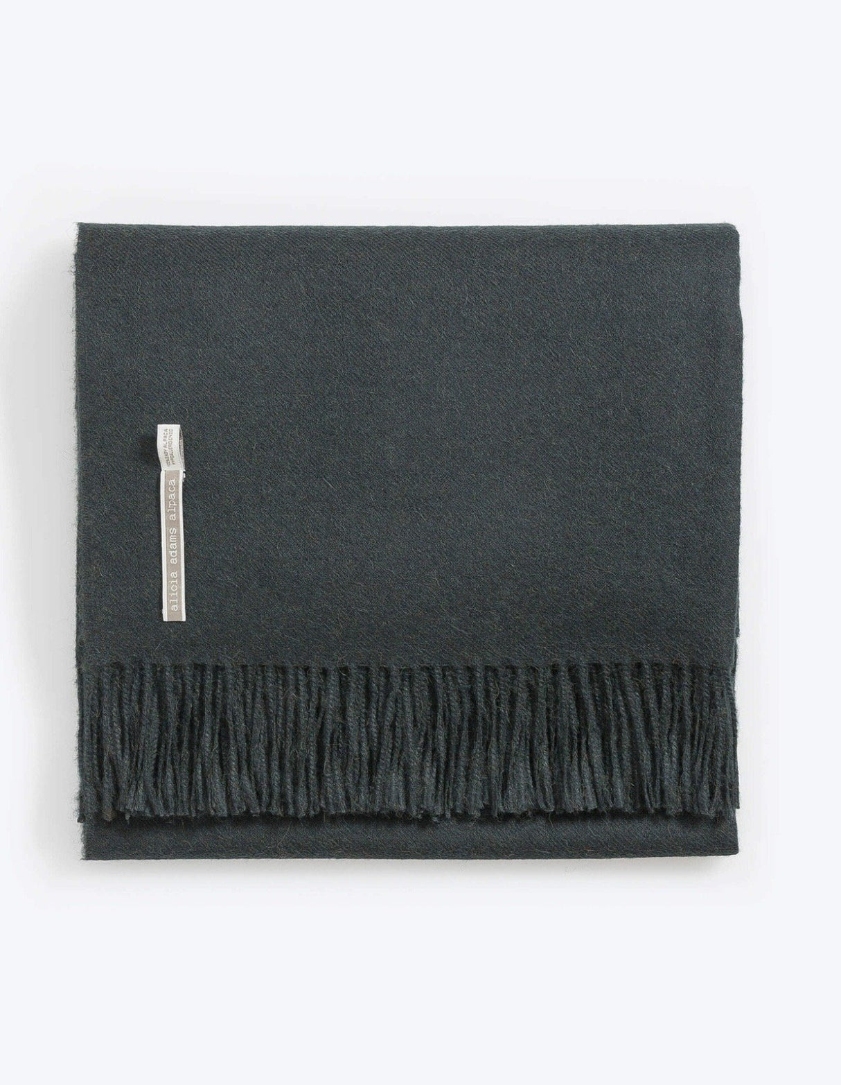 Alicia Adams Alpaca Classic Throw in Solid Velvet Green