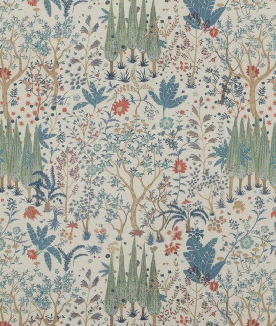 Swatch of Bridport Blue Fabric by Lee Jofa - Legacy Linens at Fig Linens and Home