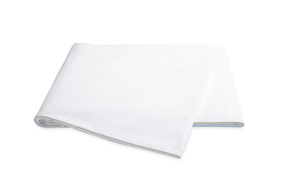 Matouk Bryant Bronze Flat Sheet | Bedding at Fig Linens