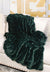 Emerald Green Mink Faux Fur Throw | Fabulous Fur Blankets at Fig Linens and Home