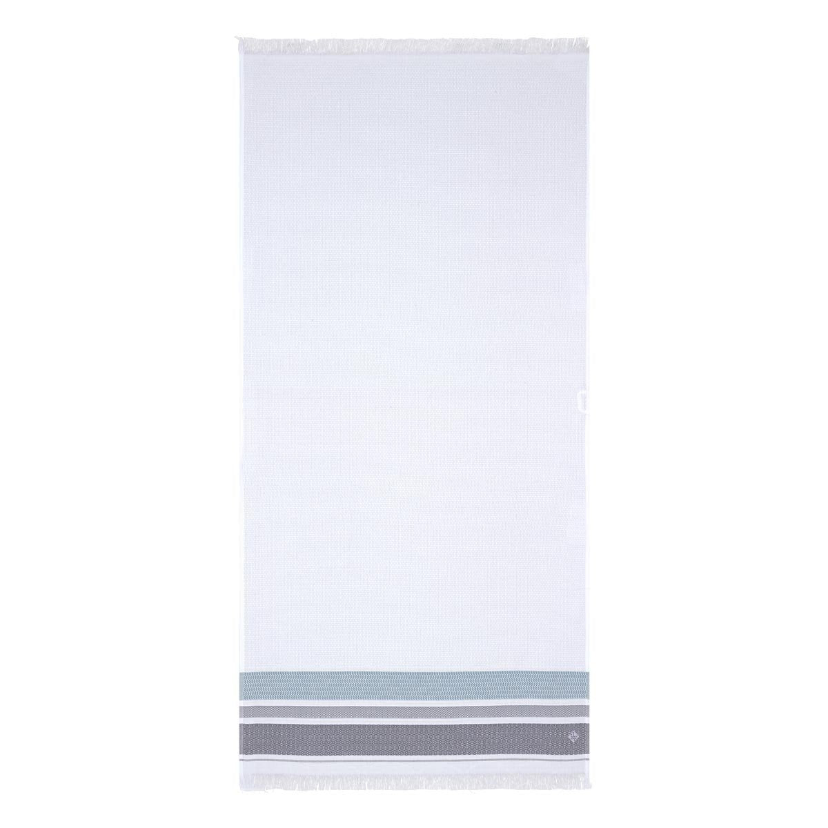 Le Jacquard Français | Folk Adriatic Bath Collection | Fig Linens - Blue, white, hand, guest towel