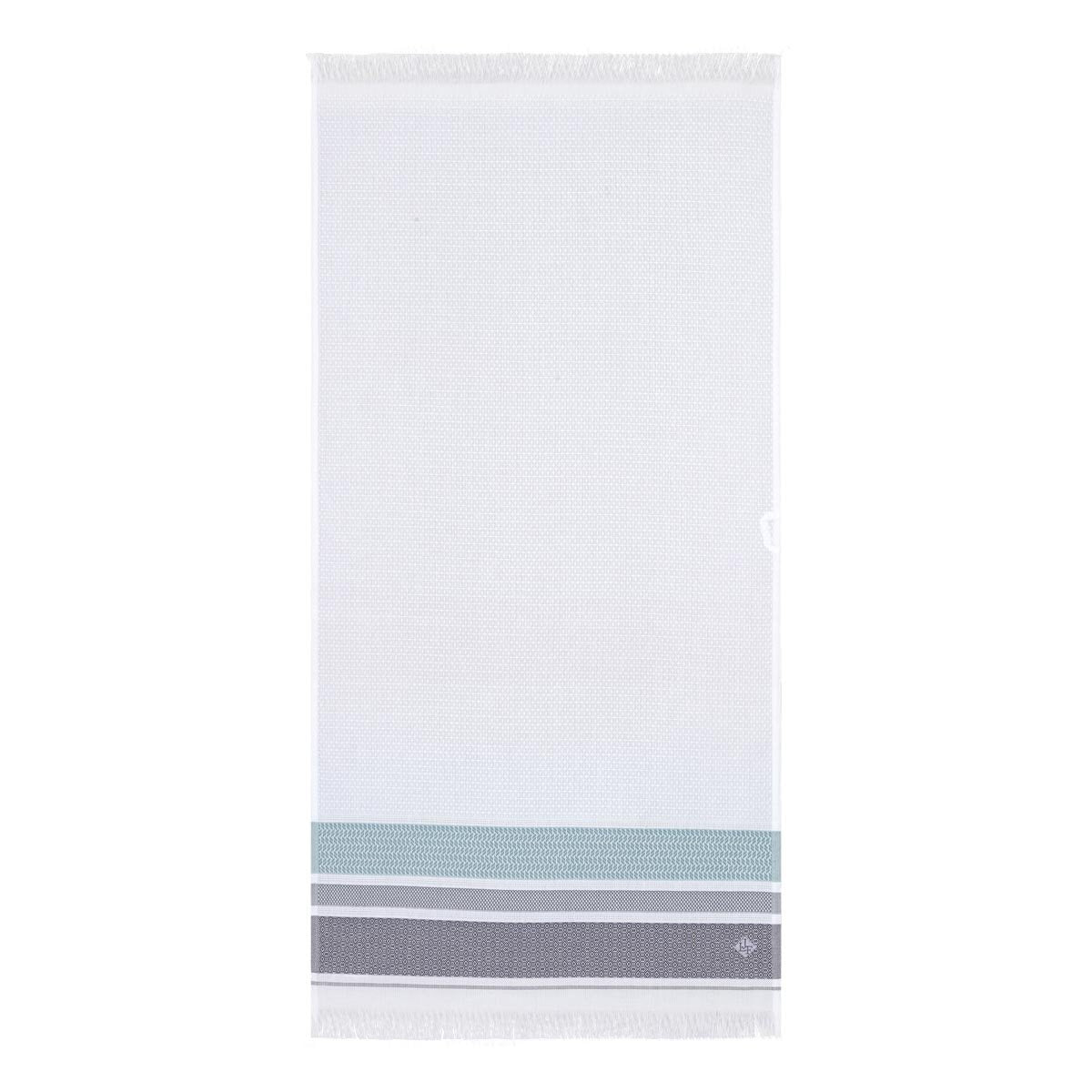 Le Jacquard Français | Folk Adriatic Bath Collection | Fig Linens - Blue, White, bath towel