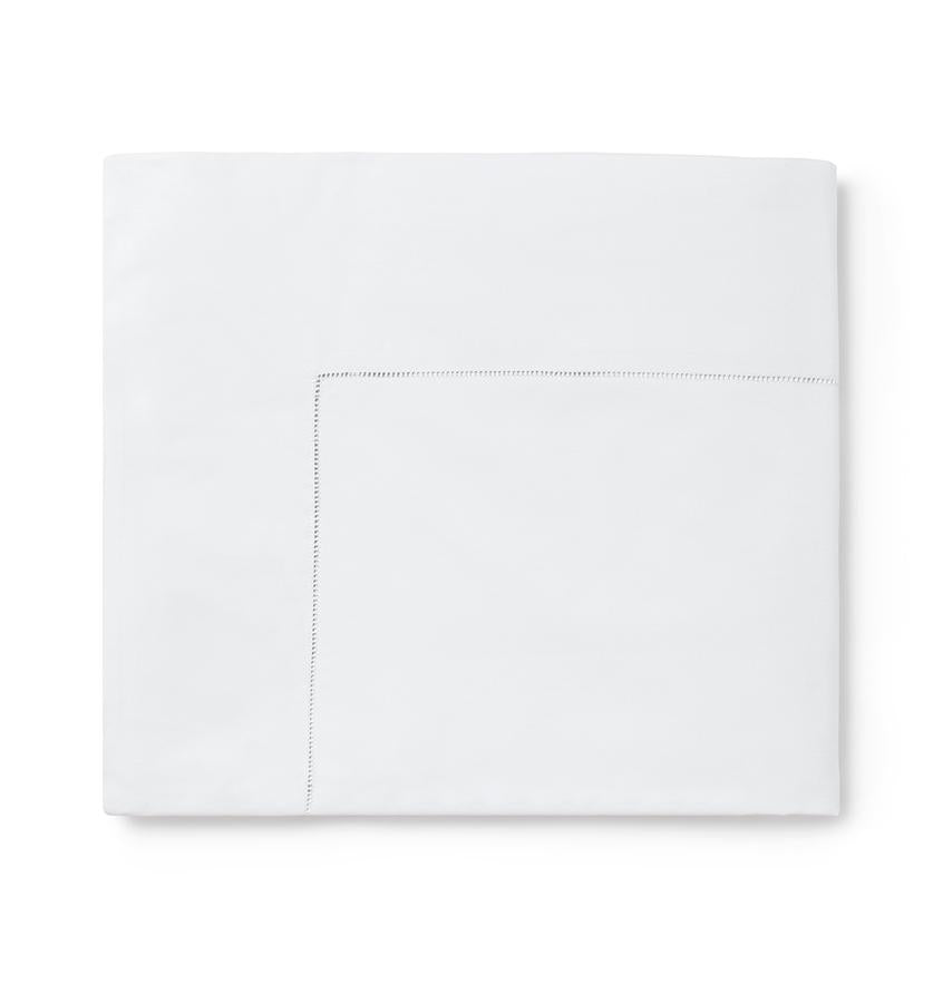 Celeste Sheeting by Sferra | Fig Linens -  White flat sheet