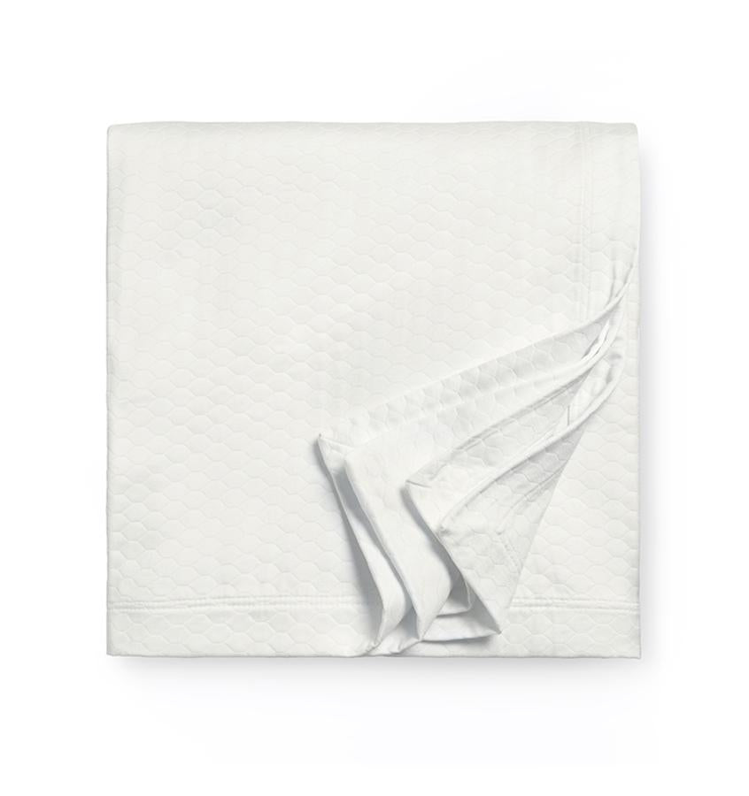 Favo Bedding Collection by Sferra | Fig Linens - Ivory blanket cover