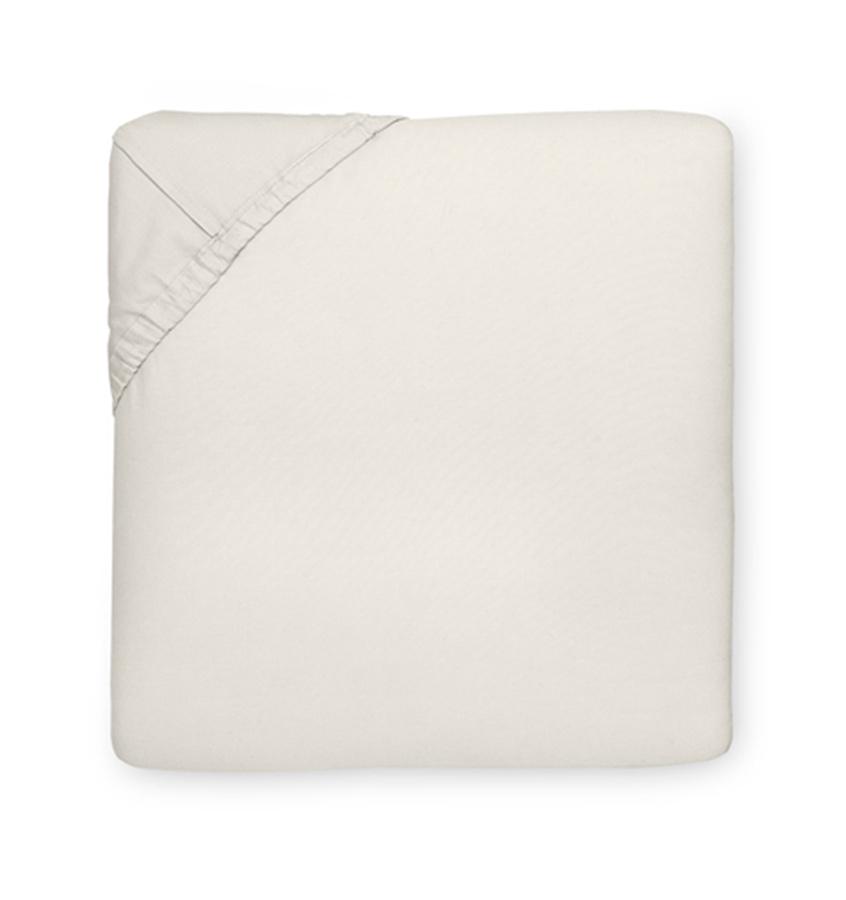 Giza 45 - Lace Bedding Collection by Sferra | Fig Linens - Ivory flat sheet