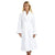 Etoile Blanc White Bathrobe by Yves Delorme | Fig Linens - Robe, front