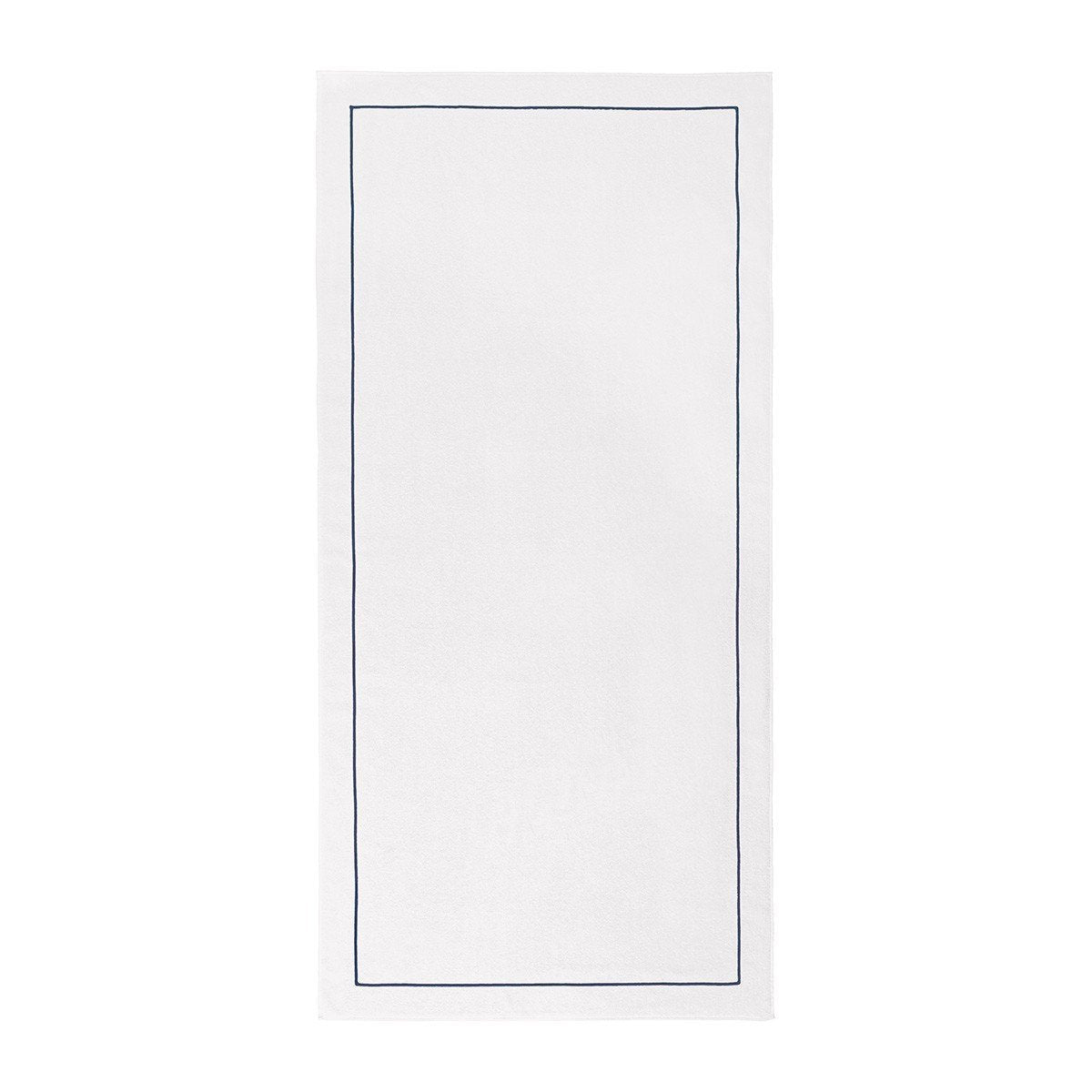 Croisiere Beach Towel in White and Gray Fig Linens