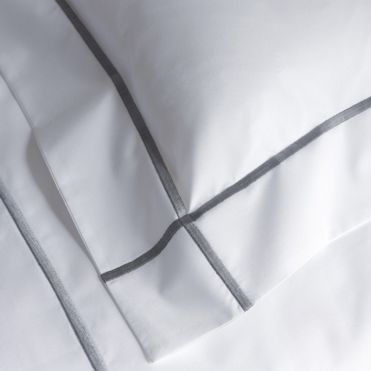 Athena Platine Bedding Collection by Yves Delorme | Fig Linens - White, cotton, sham