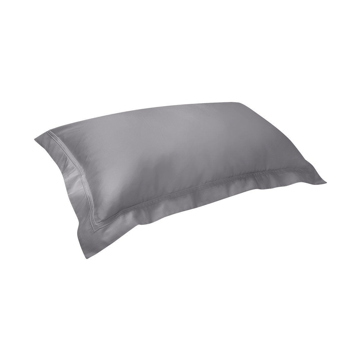 Triomphe Platine Platinum Gray Bedding by Yves Delorme - Fig Linens - Standard, King Sham