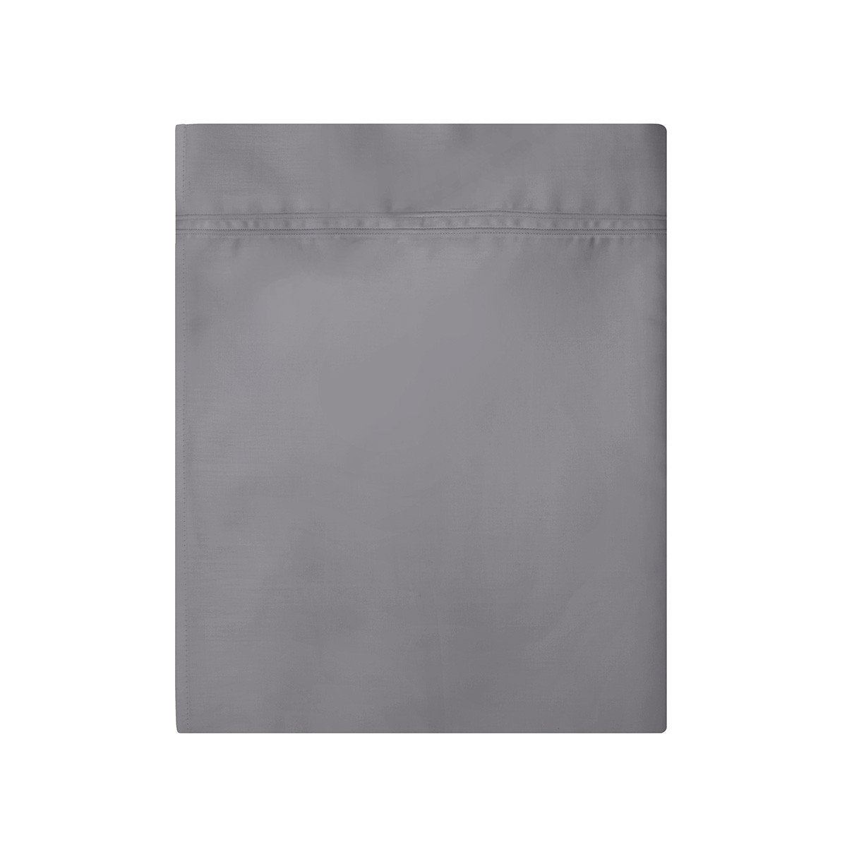 Triomphe Platine Platinum Gray Bedding by Yves Delorme - Fig Linens - Flat sheet