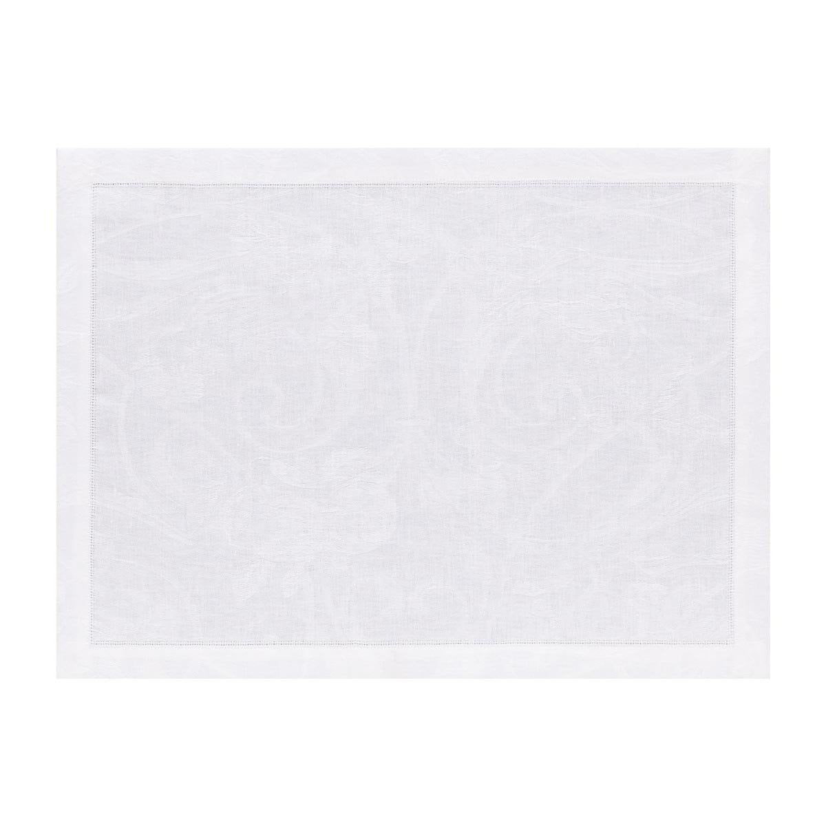 Le Jacquard Français Table Linen Tivoli in White Fig Linens placemat