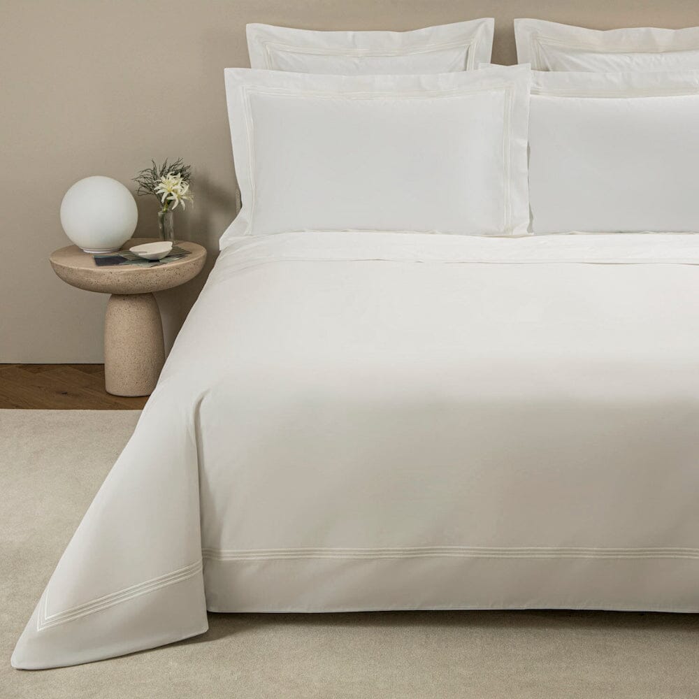 Triplo Popeline Bourdon White and Milk by Frette | Fig Linens and Home