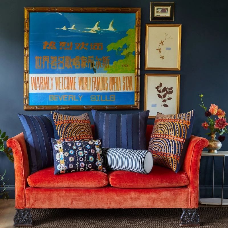 Himmat Throw Pillow by John Robshaw - Lifestyle Image 2- Fig Linens and Home