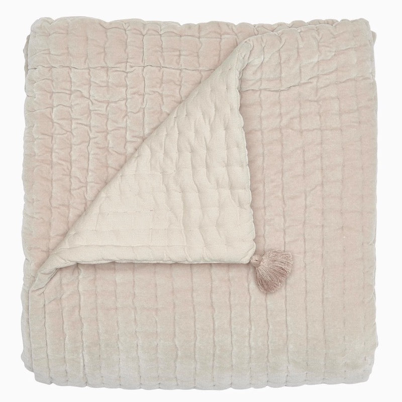 Velvet Sand Throw Blanket | John Robshaw Throws at Fig Linens and Home