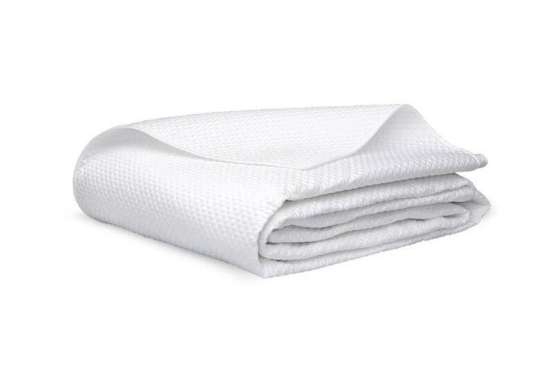 Matouk Alba White Coverlet | Fig Linens and Home