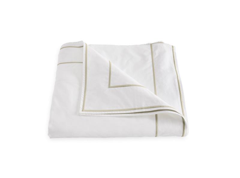 Ansonia Almond Duvet Cover | Matouk at Fig Linens
